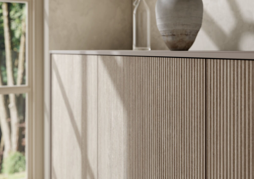 CloseUp Aufnahme einer Möbeloberfläche.